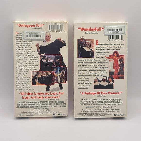 Sister Act 1 & 2 VHS WHOOPI GOLDBERG New Factory Sealed - Picture 3 of 3